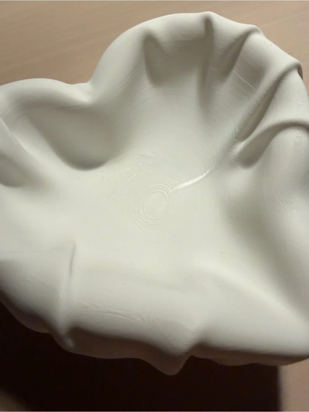 Matte Cream Heart-Shaped Decorative Bowl